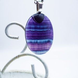 Cynthia Lynn "RAINBOW GEMS" Rhodium Silver Fluorite Necklace